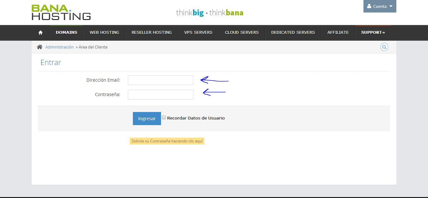 Login- Azul Web